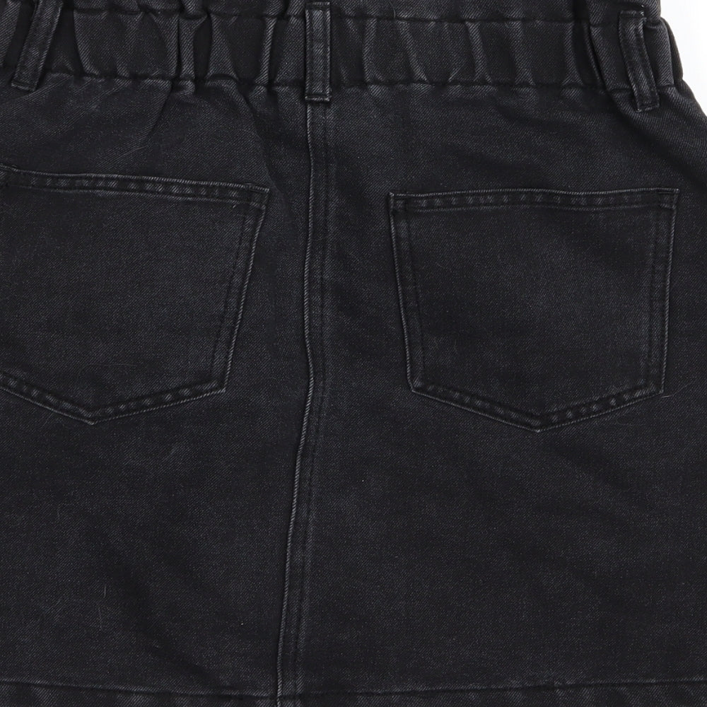 Noisy may Womens Black  Denim Mini Skirt Size M