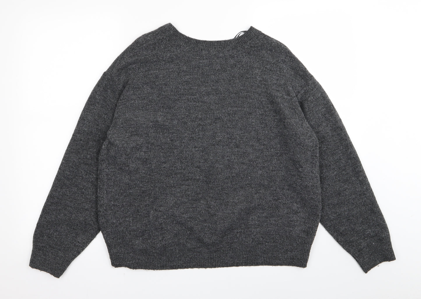 H&M Womens Grey   Pullover Jumper Size M