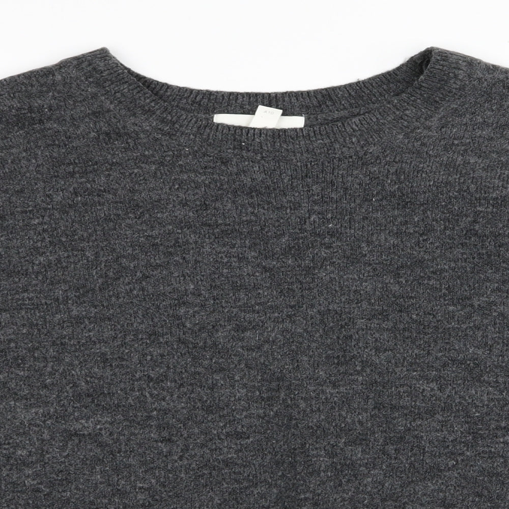 H&M Womens Grey   Pullover Jumper Size M