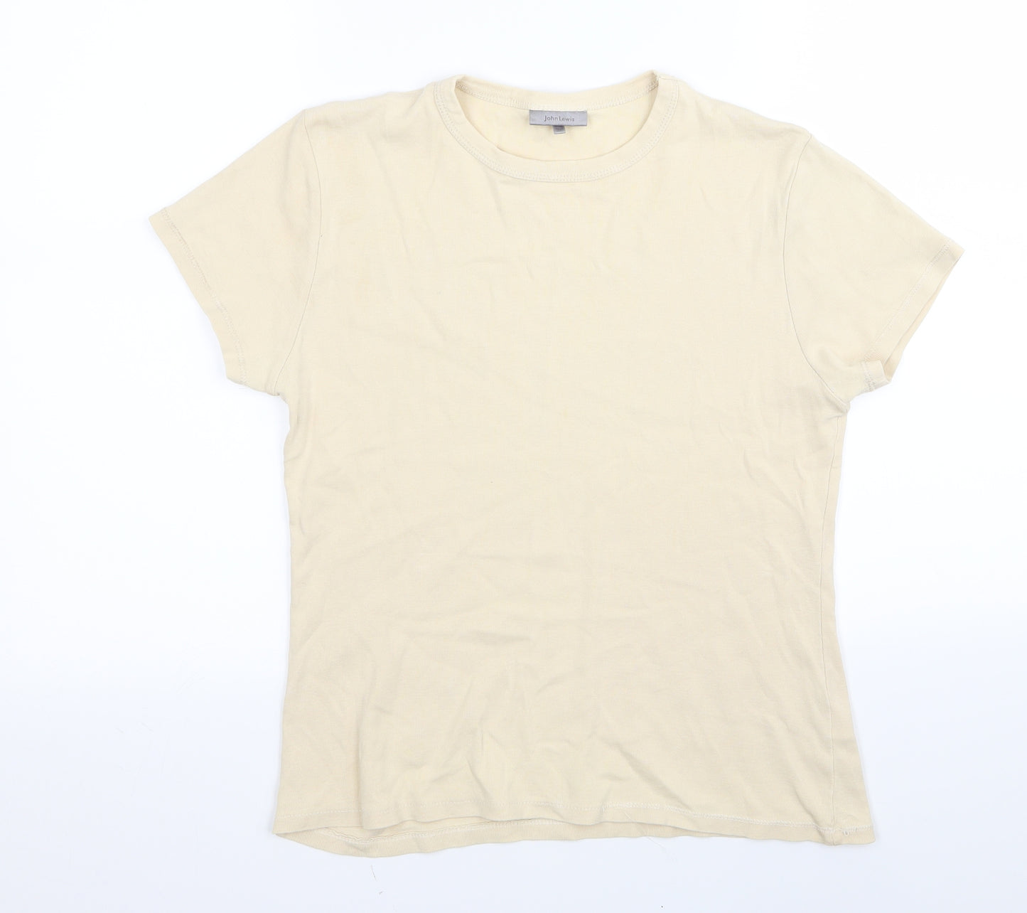 john lewis  Womens Beige   Basic T-Shirt Size 14