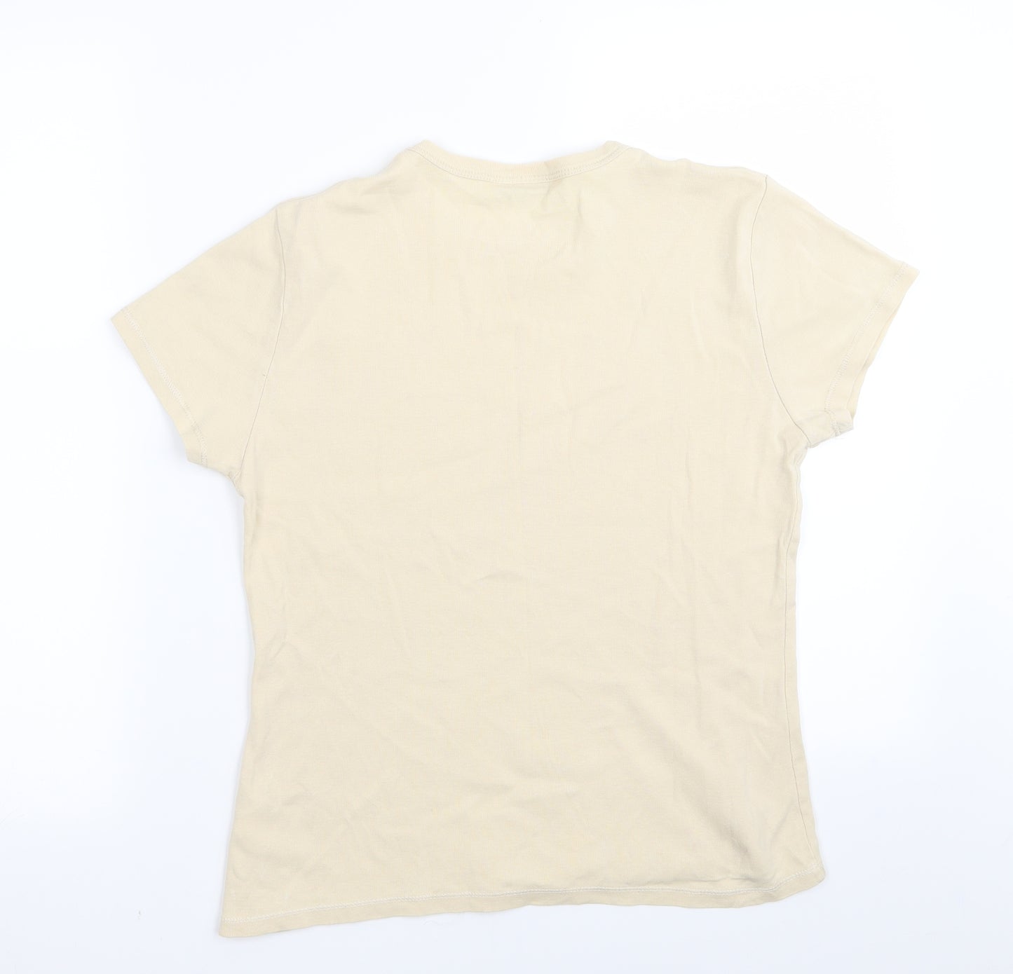john lewis  Womens Beige   Basic T-Shirt Size 14