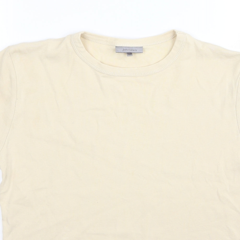 john lewis  Womens Beige   Basic T-Shirt Size 14