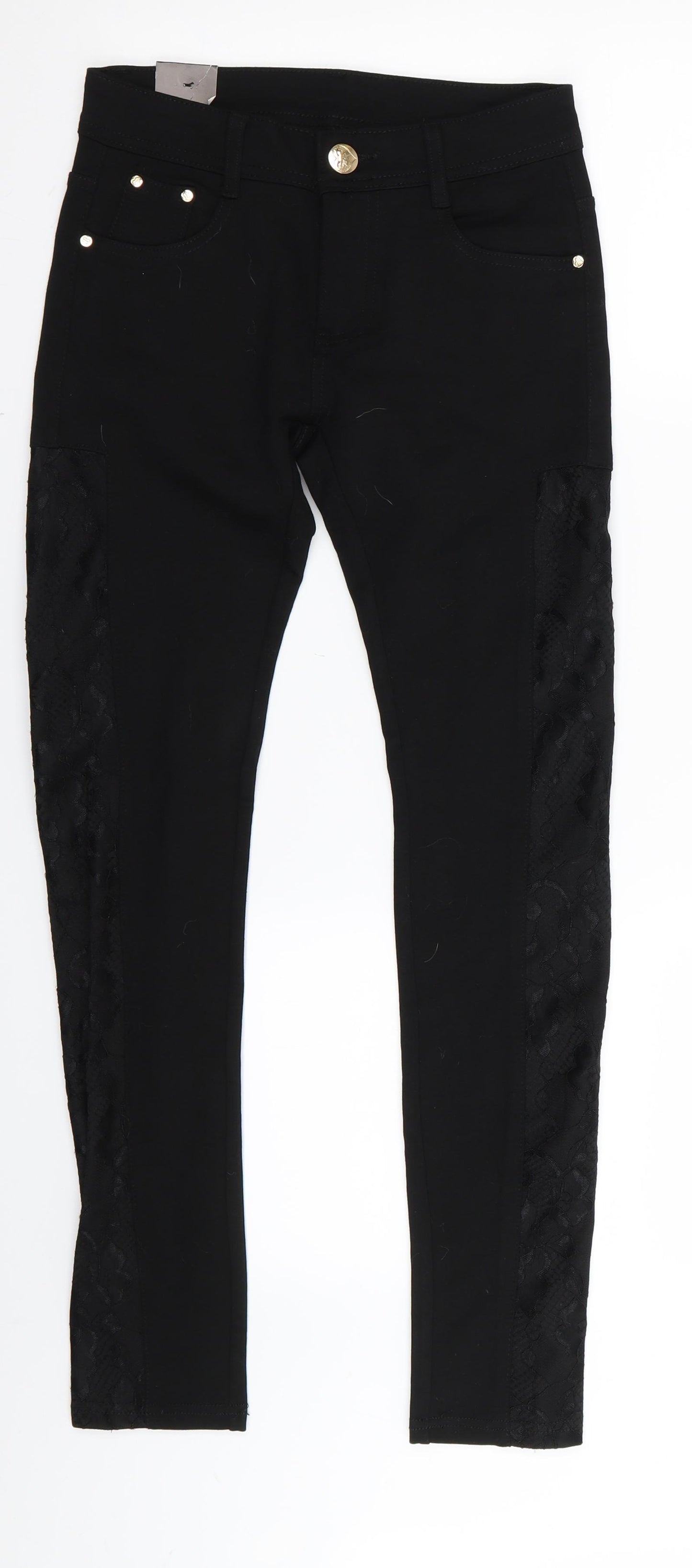 Preworn Womens Black   Jegging Leggings Size 8 L28 in - Stretch waistband