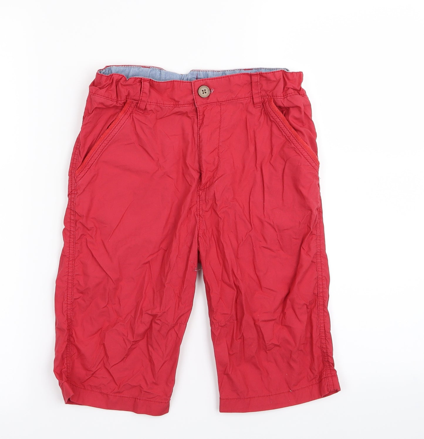 M&S Boys Red   Chino Shorts Size 9-10 Years