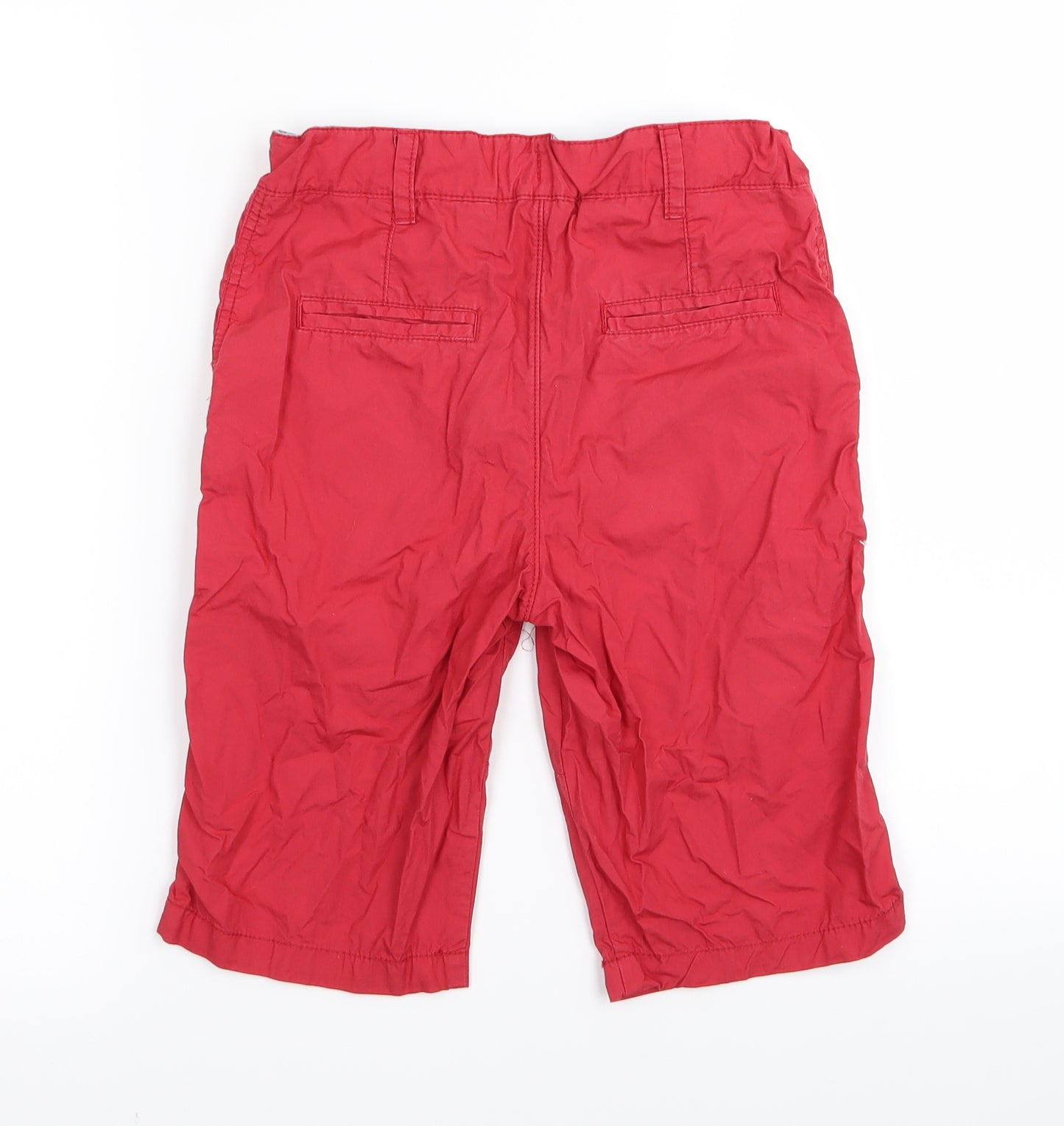 M&S Boys Red   Chino Shorts Size 9-10 Years