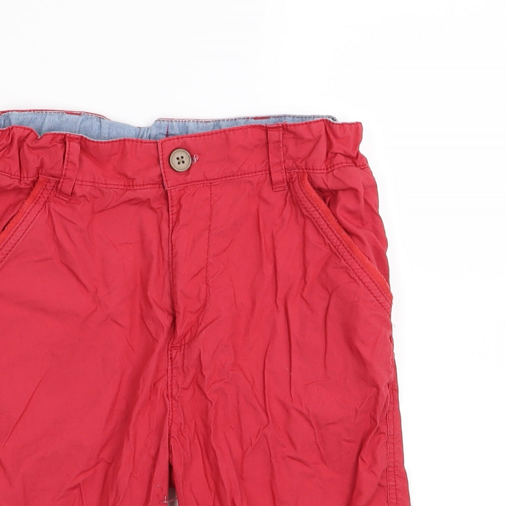 M&S Boys Red   Chino Shorts Size 9-10 Years