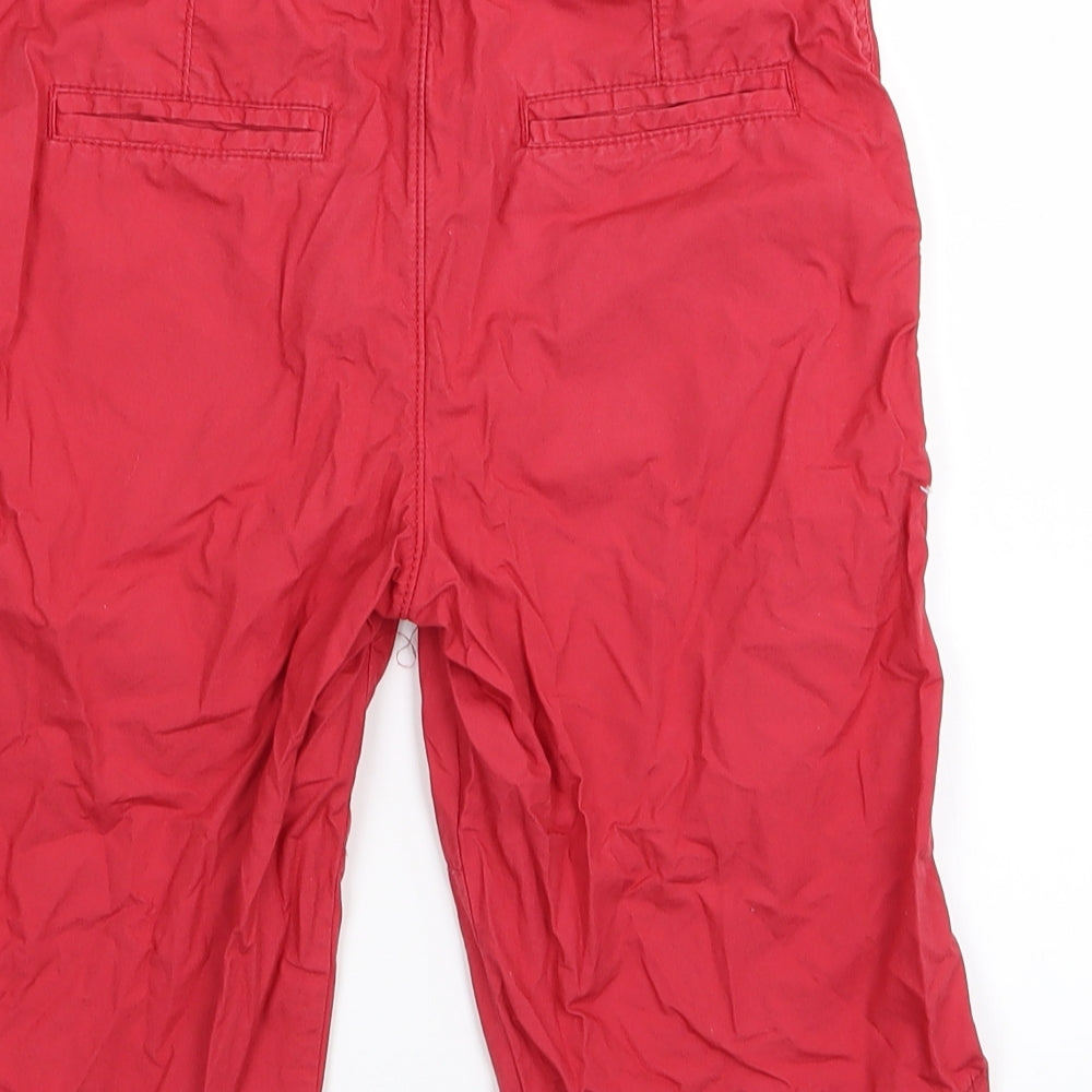 M&S Boys Red   Chino Shorts Size 9-10 Years