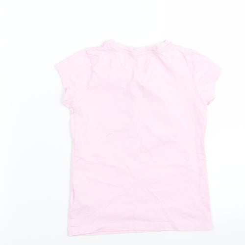 F&F Girls Pink Solid  Top Pyjama Top Size 5-6 Years