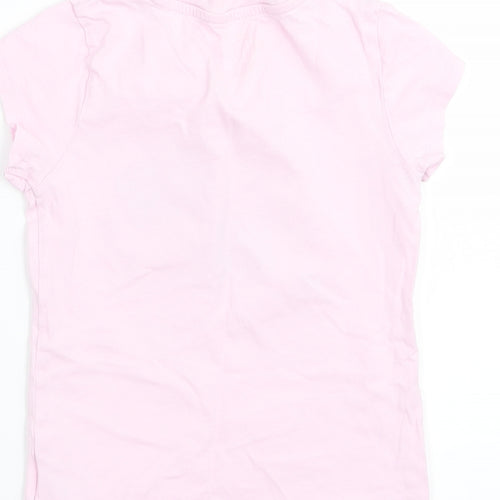 F&F Girls Pink Solid  Top Pyjama Top Size 5-6 Years
