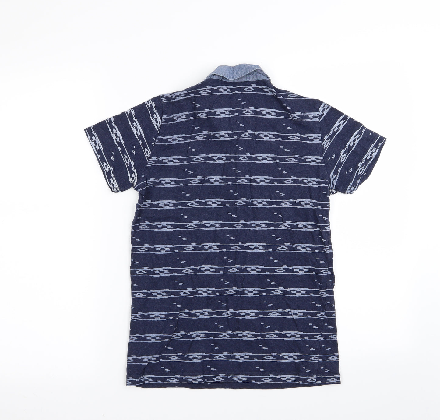NEXT Boys Blue Geometric  Basic Polo Size 11 Years