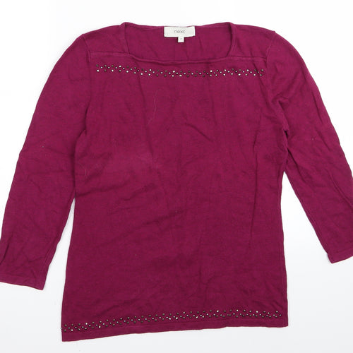 NEXT Womens Purple   Basic T-Shirt Size 10