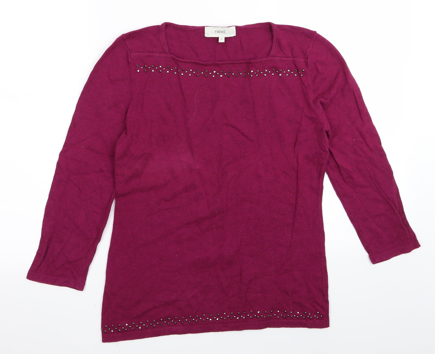 NEXT Womens Purple   Basic T-Shirt Size 10