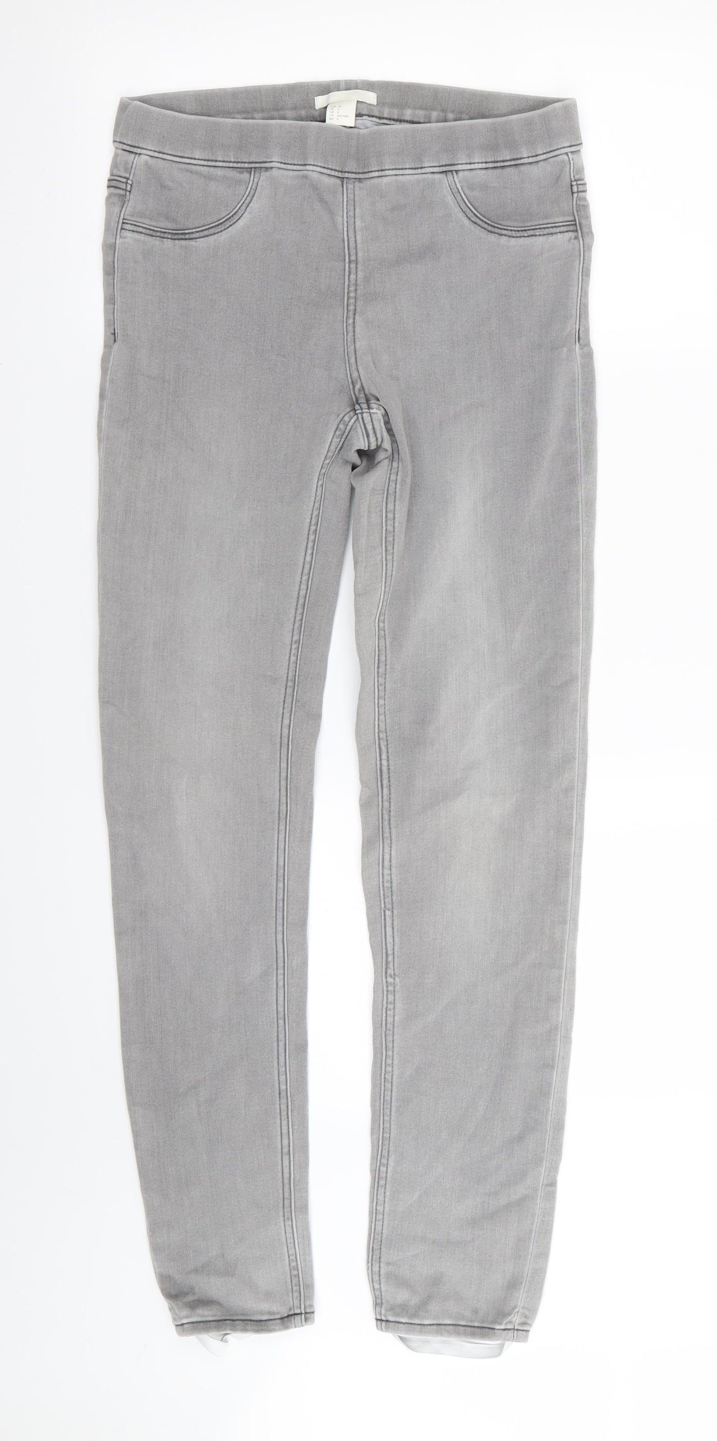 H&M Womens Green   Jegging Leggings  L29 in - Stretch waistband