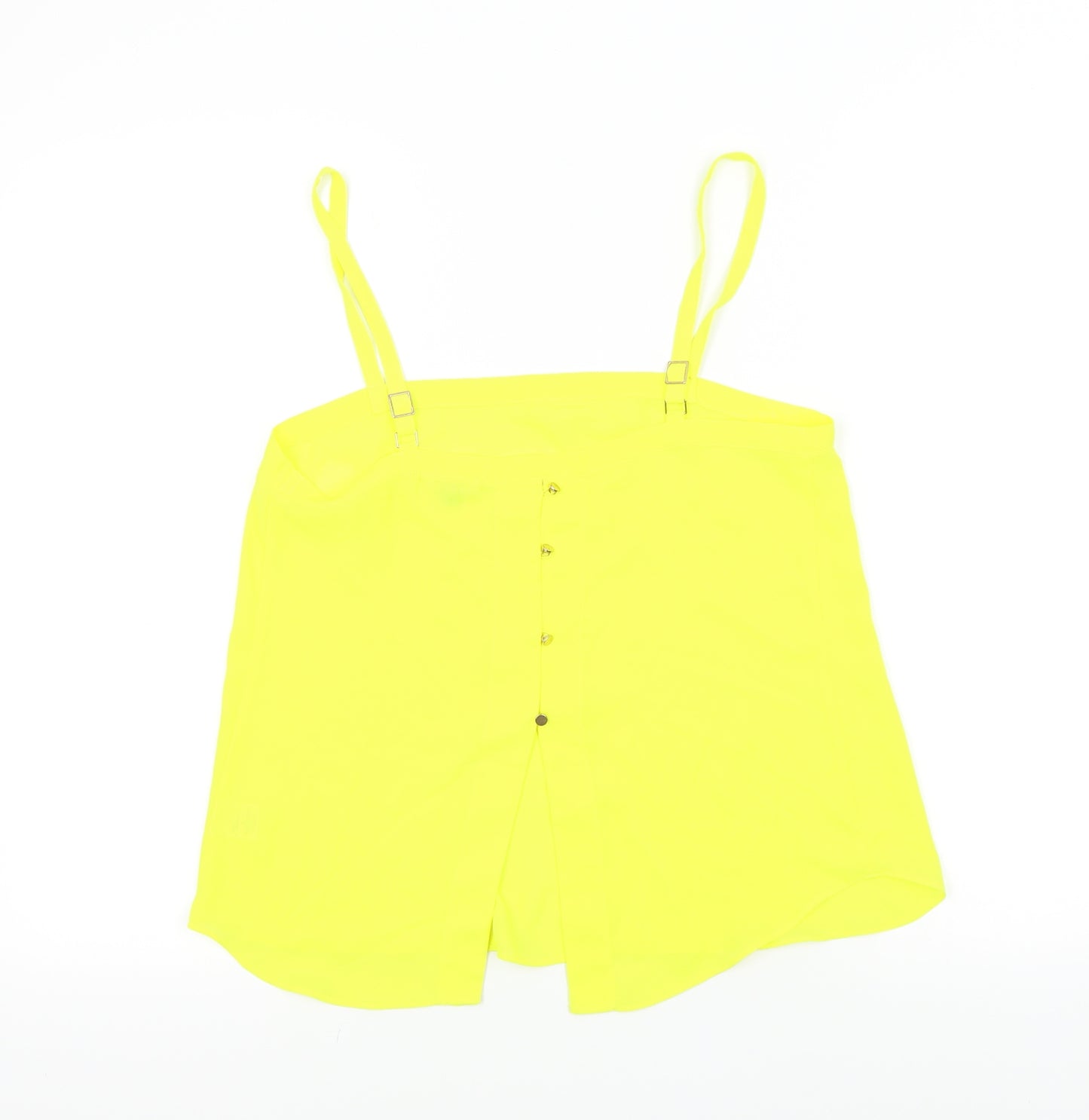 River Island Womens Yellow Colourblock  Basic T-Shirt Size 8