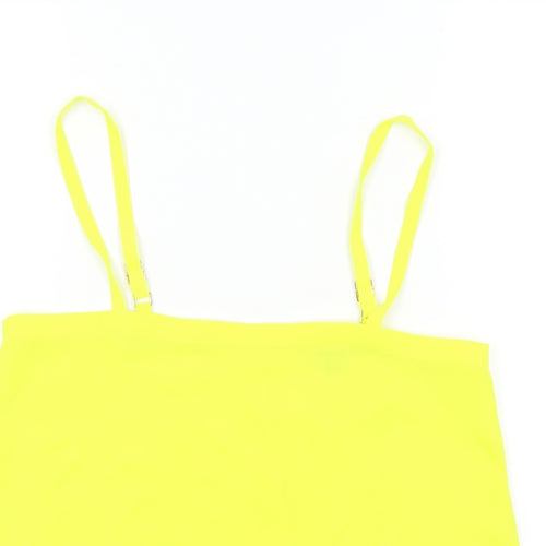 River Island Womens Yellow Colourblock  Basic T-Shirt Size 8