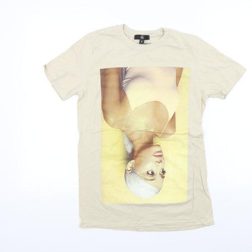 Missguided Womens Beige   Basic T-Shirt Size S  - Ariana Grande Sweetener