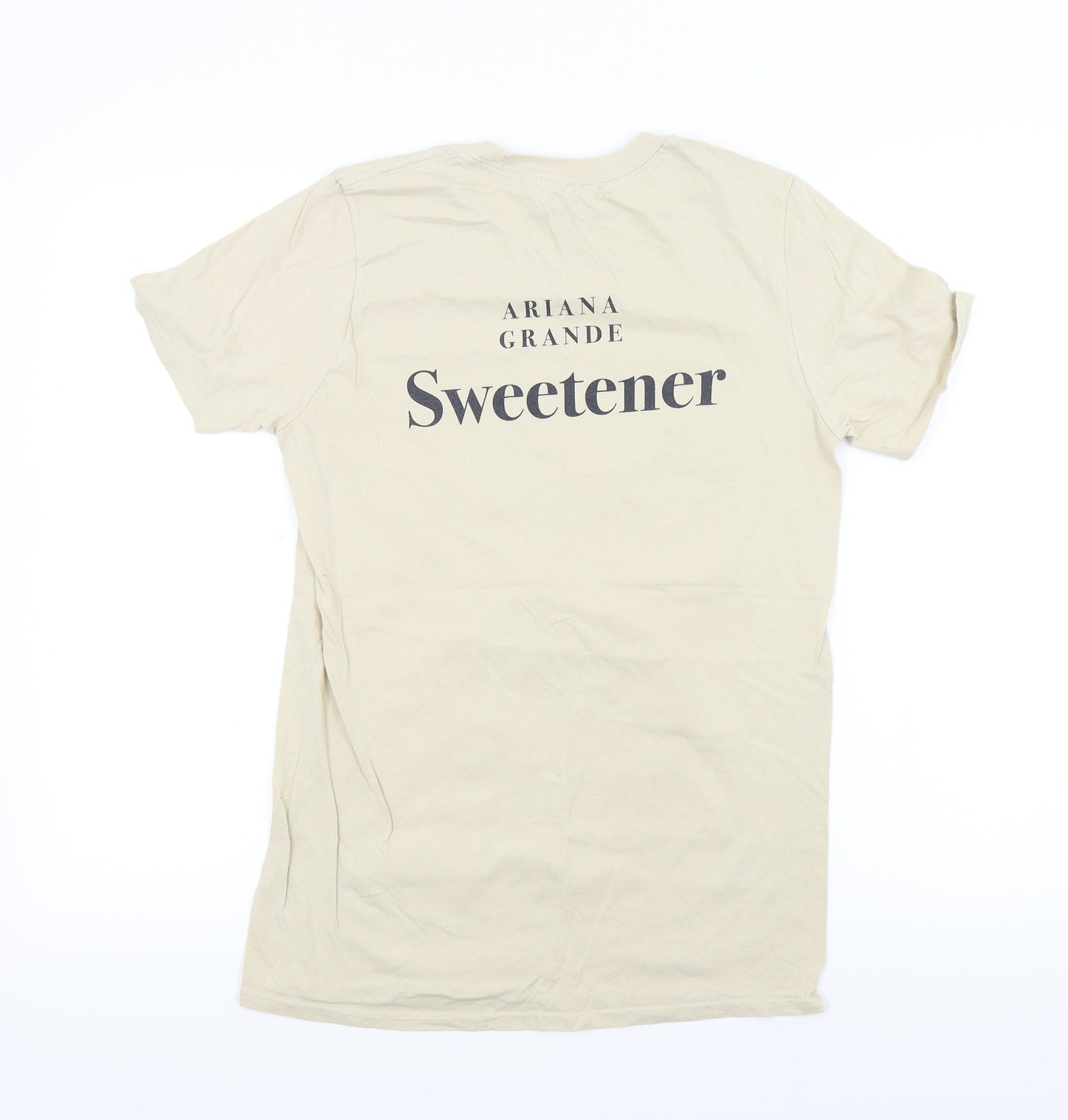 Missguided Womens Beige   Basic T-Shirt Size S  - Ariana Grande Sweetener
