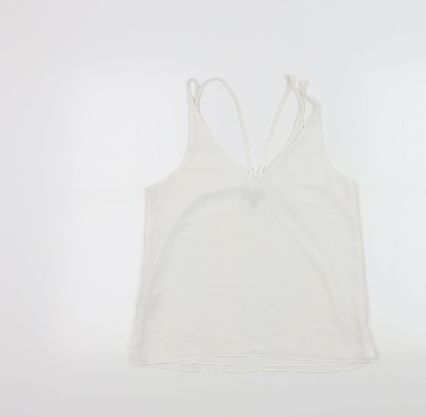 Topshop Womens White Colourblock  Basic Polo Size 8