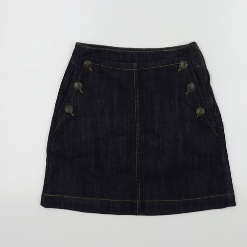 SOFT GREY Womens Blue   A-Line Skirt Size 6