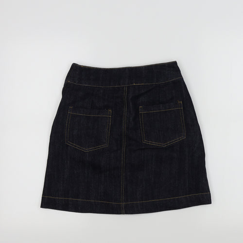 SOFT GREY Womens Blue   A-Line Skirt Size 6