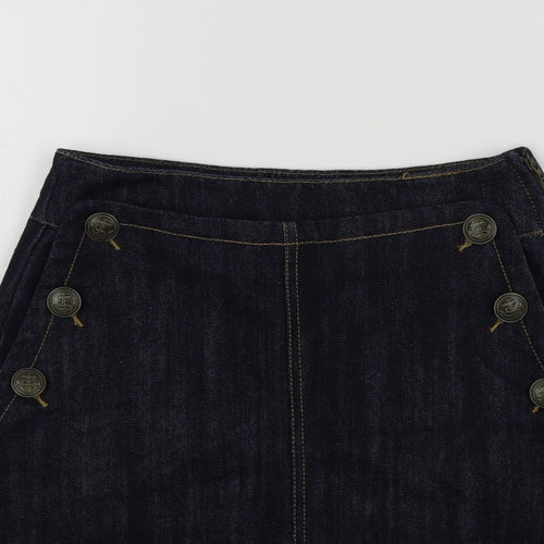 SOFT GREY Womens Blue   A-Line Skirt Size 6