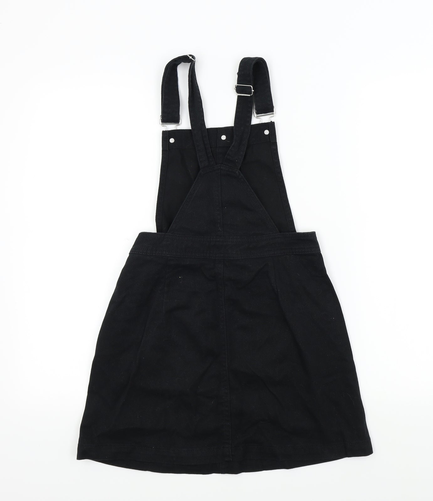 H&M Womens Black Colourblock  Pinafore/Dungaree Dress  Size 38