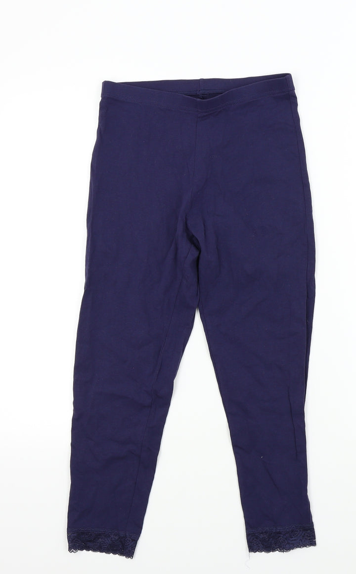 George Girls Blue Colourblock  Jegging Trousers Size 13-14 Years - lace legs