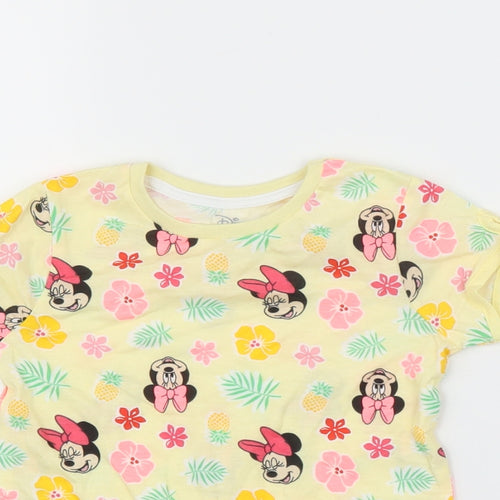 Primark Girls Yellow   Basic T-Shirt Size 18-24 Months  - Disney