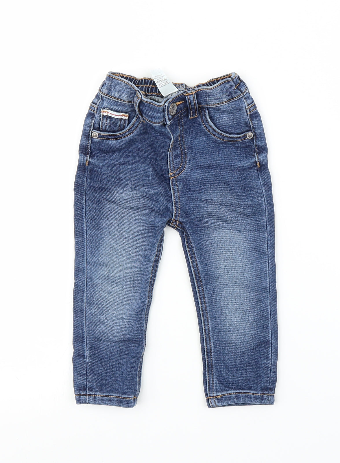 George Boys Blue  Denim Capri Jeans Size 9-12 Months