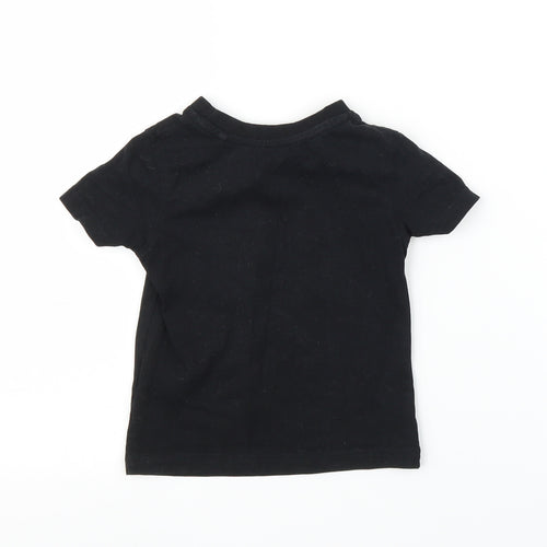 George Girls Black   Basic T-Shirt Size 12-18 Months