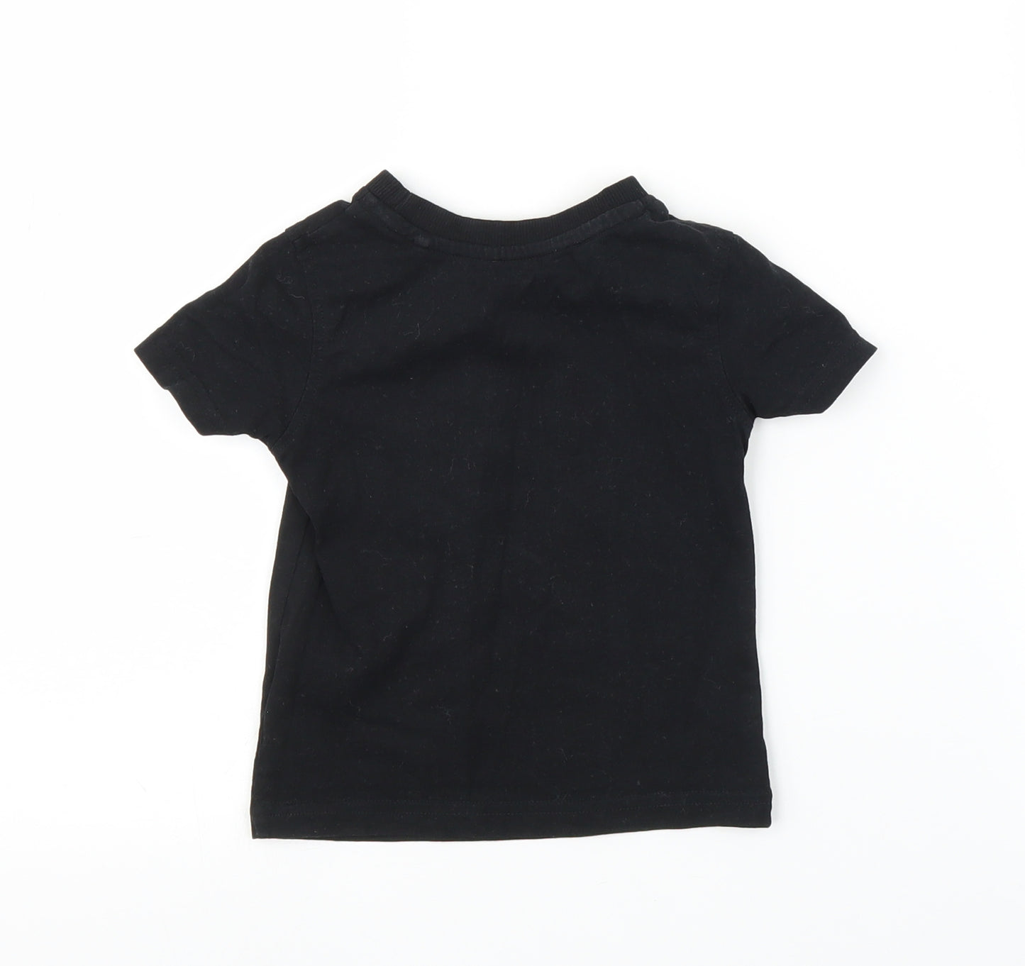 George Girls Black   Basic T-Shirt Size 12-18 Months
