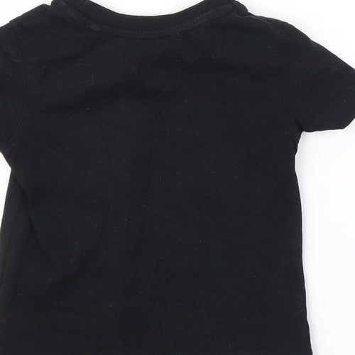 George Girls Black   Basic T-Shirt Size 12-18 Months