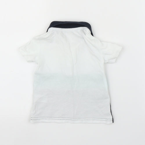 Matalan Boys White   Basic Polo Size 12-18 Months