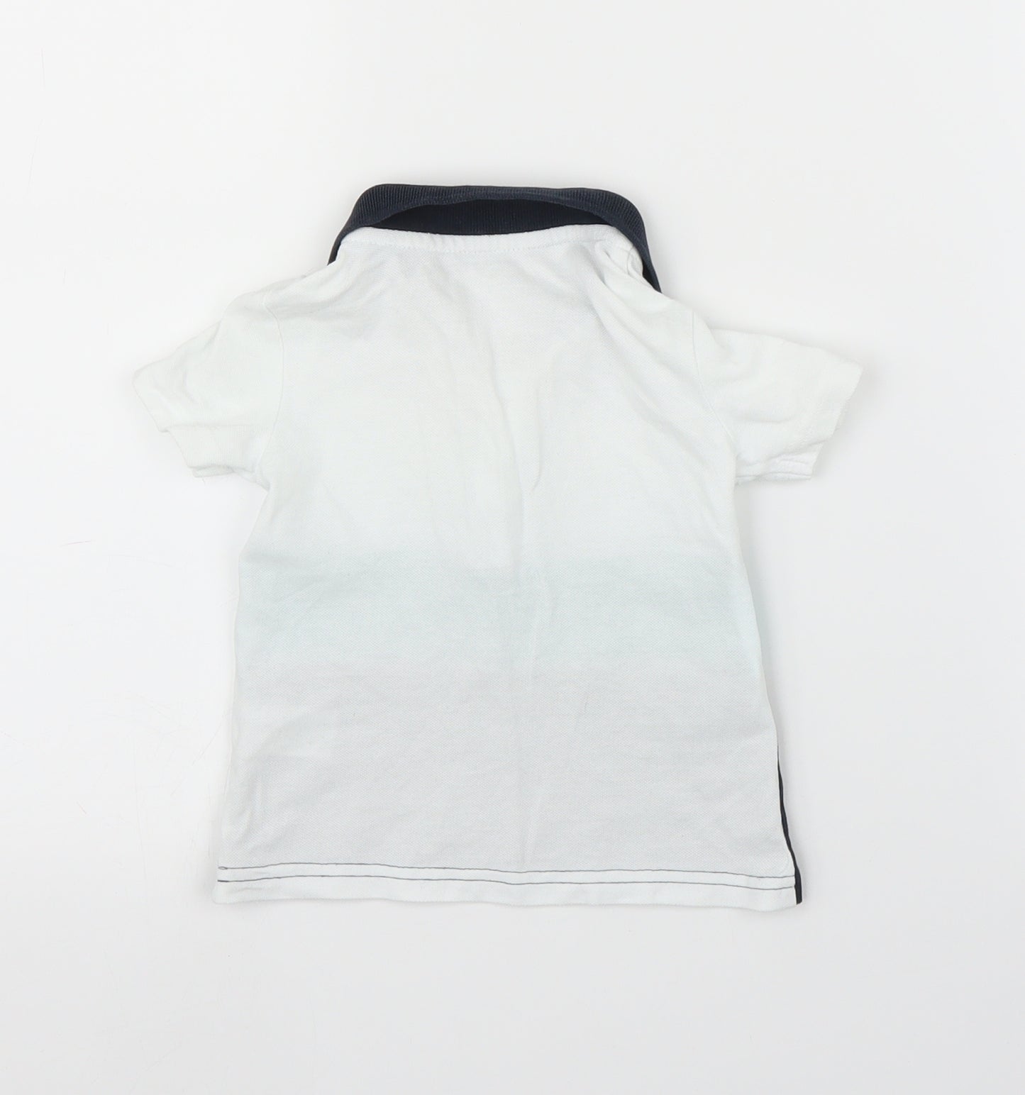 Matalan Boys White   Basic Polo Size 12-18 Months