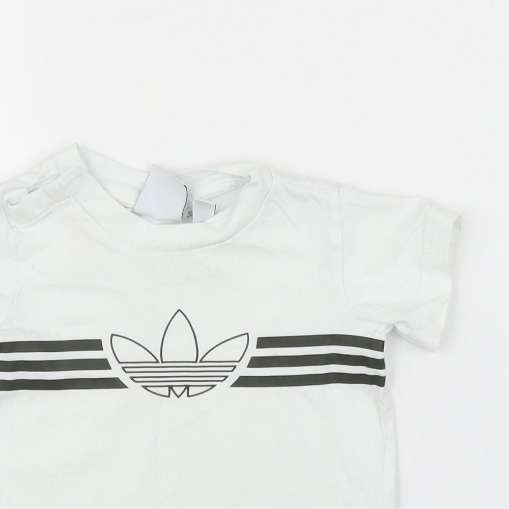 adidas Baby White   Basic T-Shirt Size 9-12 Months