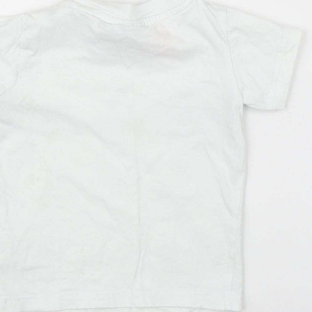 adidas Baby White   Basic T-Shirt Size 9-12 Months