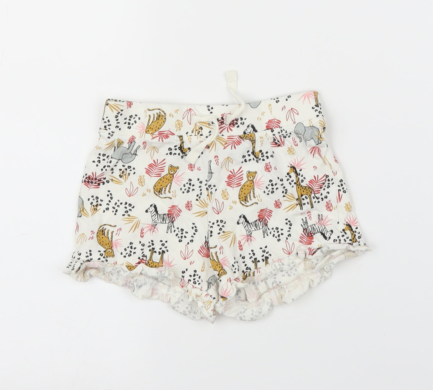 Primark Girls Beige Animal Print  Capri Leggings Size 12-18 Months  - Shorts