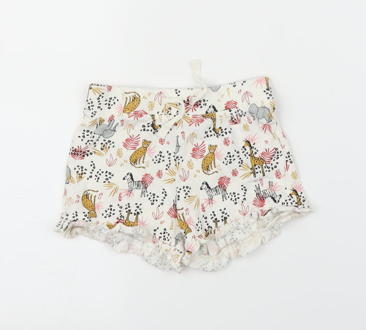 Primark Girls Beige Animal Print  Capri Leggings Size 12-18 Months  - Shorts
