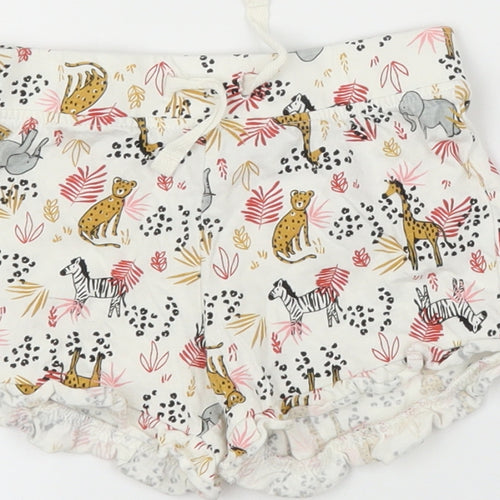 Primark Girls Beige Animal Print  Capri Leggings Size 12-18 Months  - Shorts