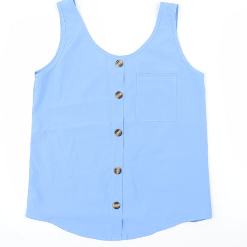 Preworn Womens Blue   Basic Blouse Size M