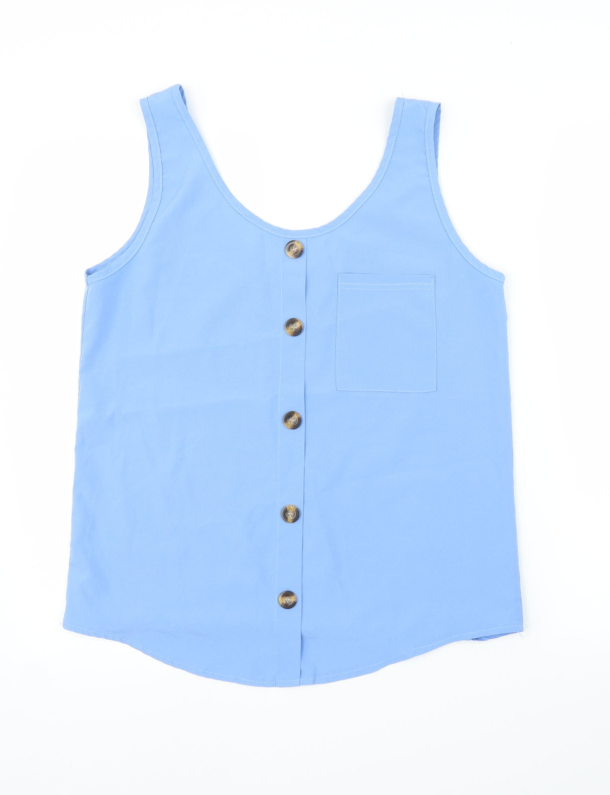 Preworn Womens Blue   Basic Blouse Size M