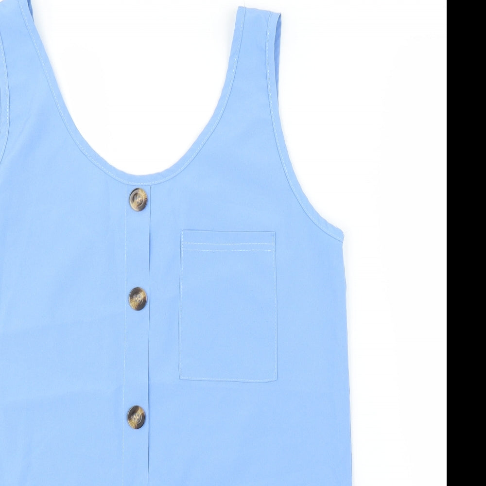 Preworn Womens Blue   Basic Blouse Size M