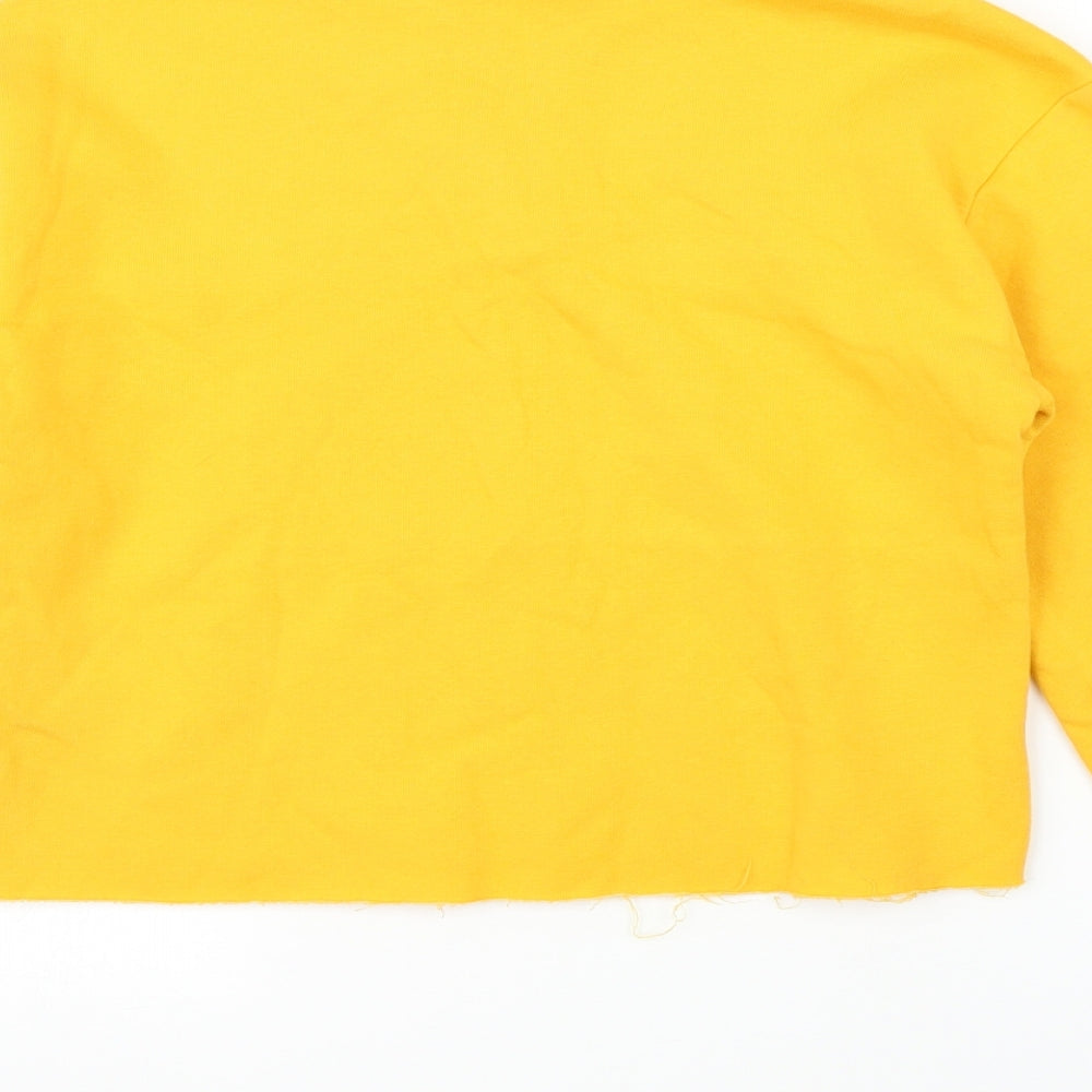 Candy Couture Girls Yellow   Pullover Jumper Size 12 Years  - Cropped
