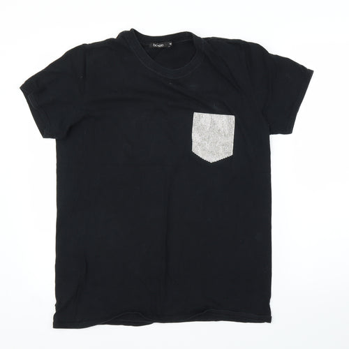 Boohoo Womens Black   Basic T-Shirt Size M