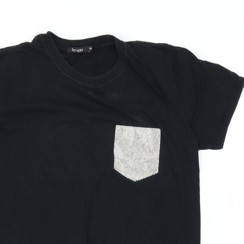 Boohoo Womens Black   Basic T-Shirt Size M