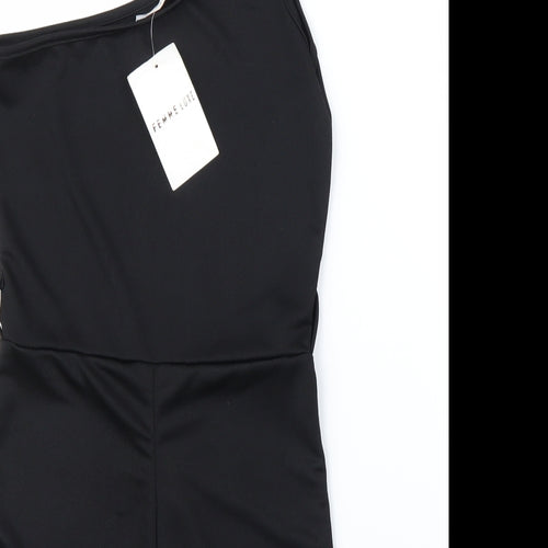 Femme Luxe Womens Black   Romper One-Piece Size 8