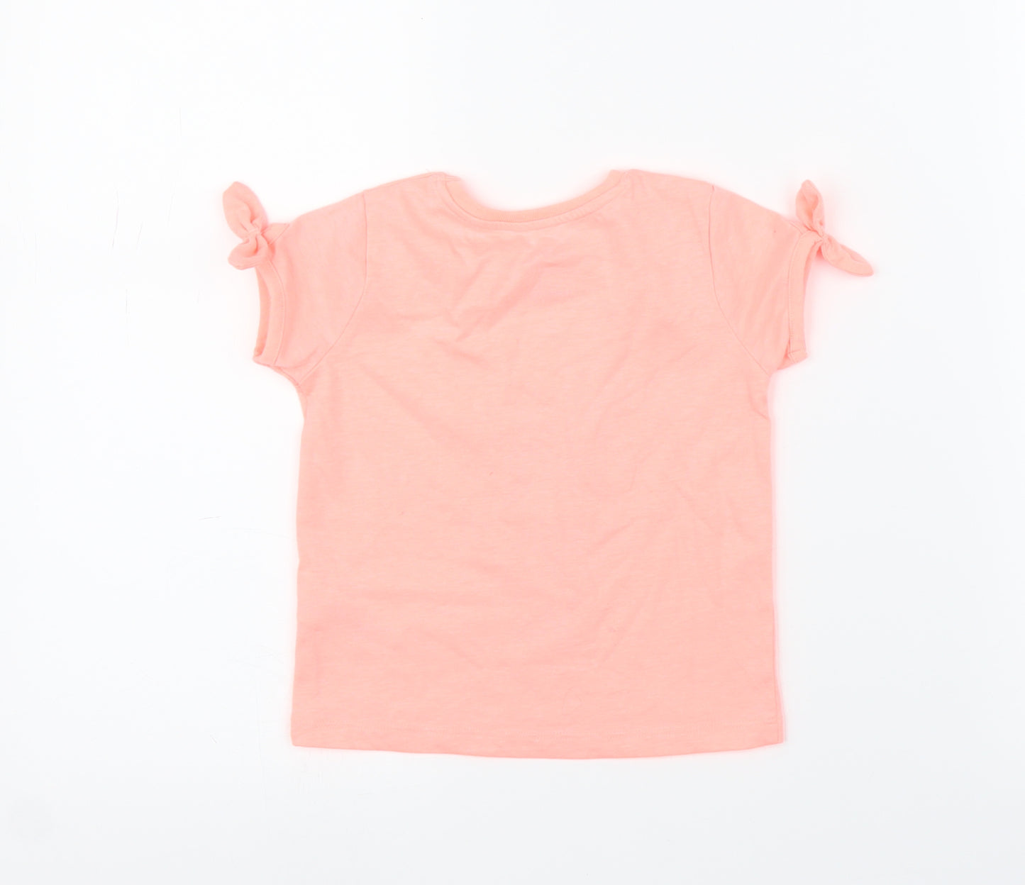Primark Girls Pink   Basic T-Shirt Size 18-24 Months  - Disney