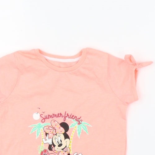 Primark Girls Pink   Basic T-Shirt Size 18-24 Months  - Disney