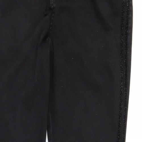B. You Womens Black  Denim Skinny Jeans Size 14 L26 in