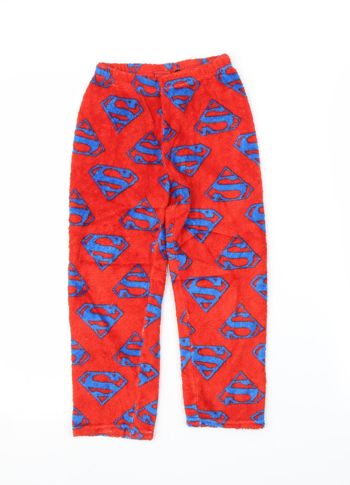 DC Comics Boys Red  Fleece  Pyjama Pants Size 4-5 Years  - Superman
